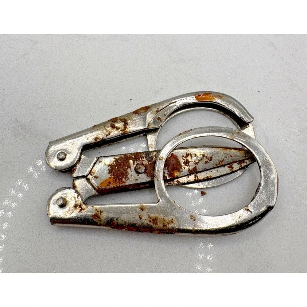Foldable Small Tailor Travel Sewing Scissors Made In Germany Vintage Collectible
